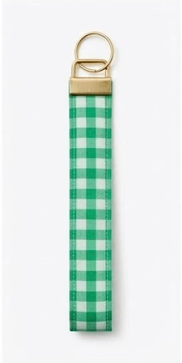 Public Garden Gingham Key Fob