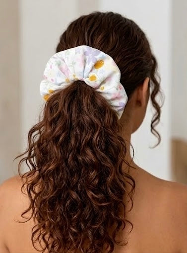 Nantucket Wildflower — XL Jumbo Handmade Scrunchie
