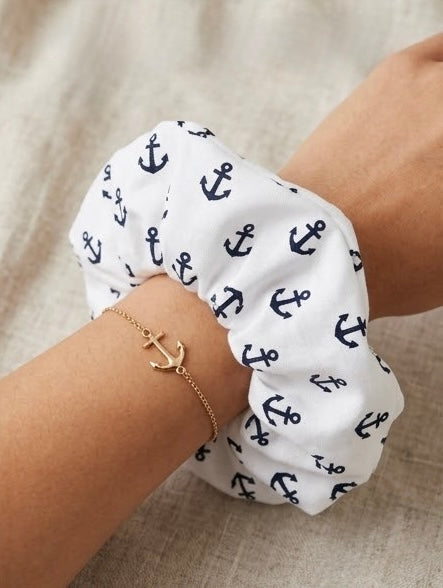The Captain’s Cloud — XL Jumbo Handmade Scrunchie