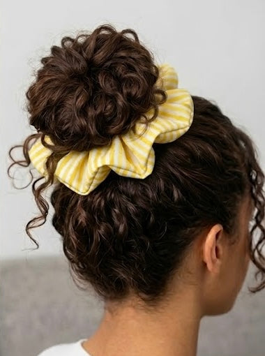 Seaside Goldenrod — XL Jumbo Handmade Scrunchie