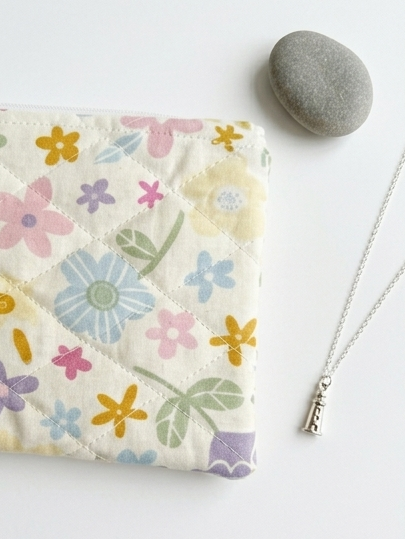 The Dune Meadow Quilted Pouch