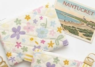 The Dune Meadow Quilted Pouch