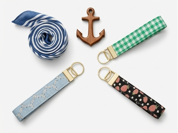 Periwinkle Path Key Fob
