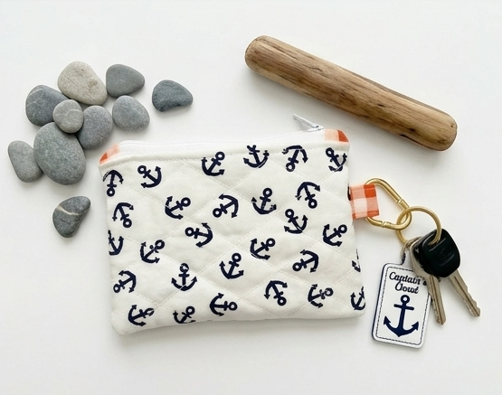 The Harbor Light Quilted Pouch