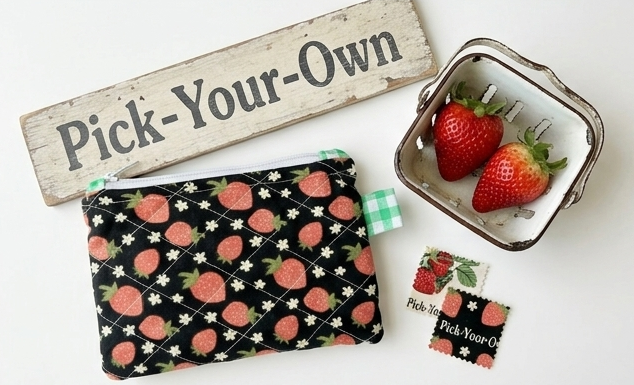 The Garden Gate Quilted Pouch