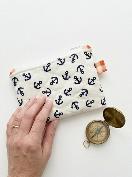 The Harbor Light Quilted Pouch