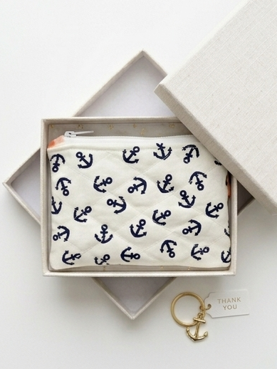 The Harbor Light Quilted Pouch