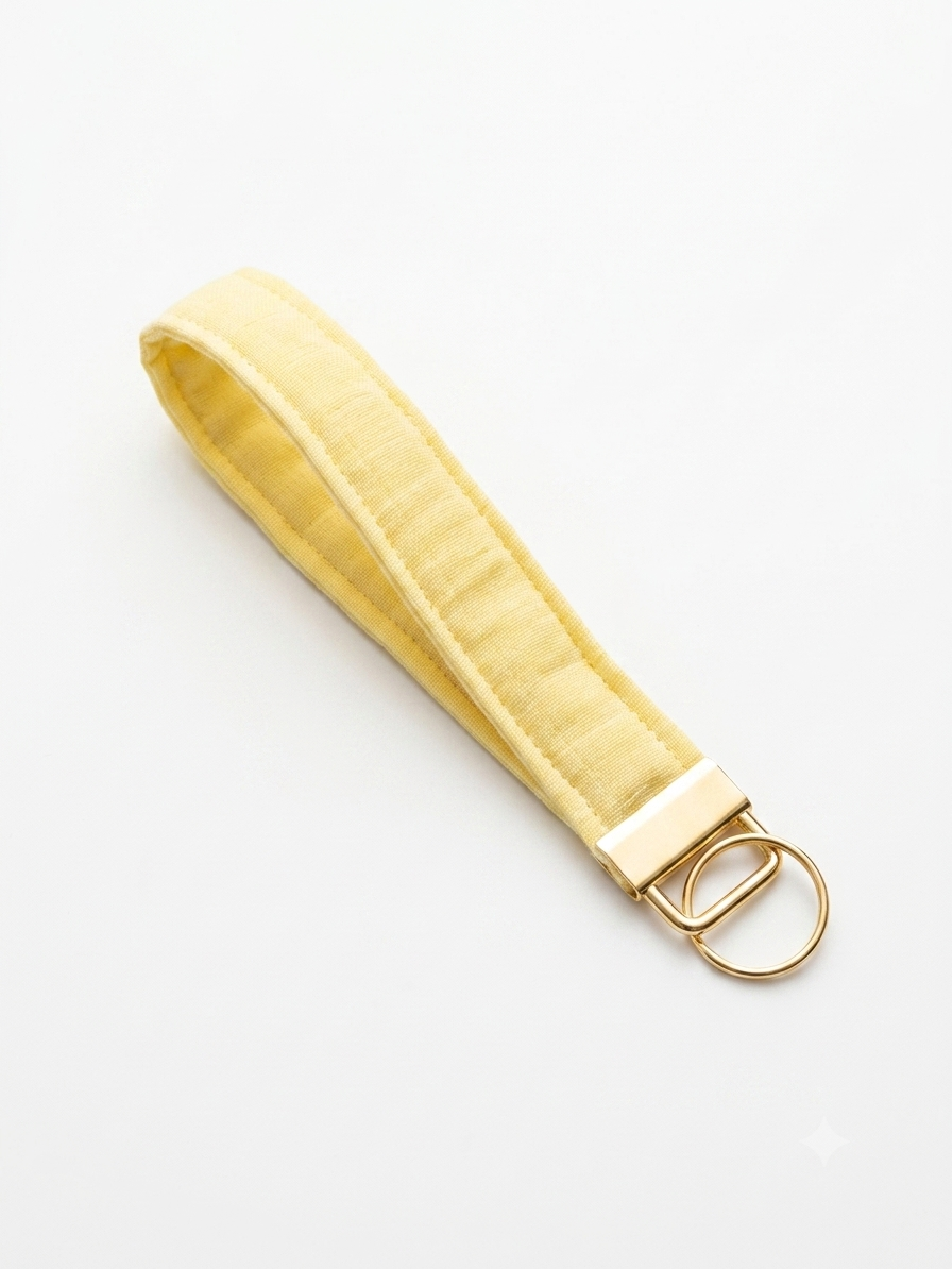 Butter Yellow Beachgrass Key Fob