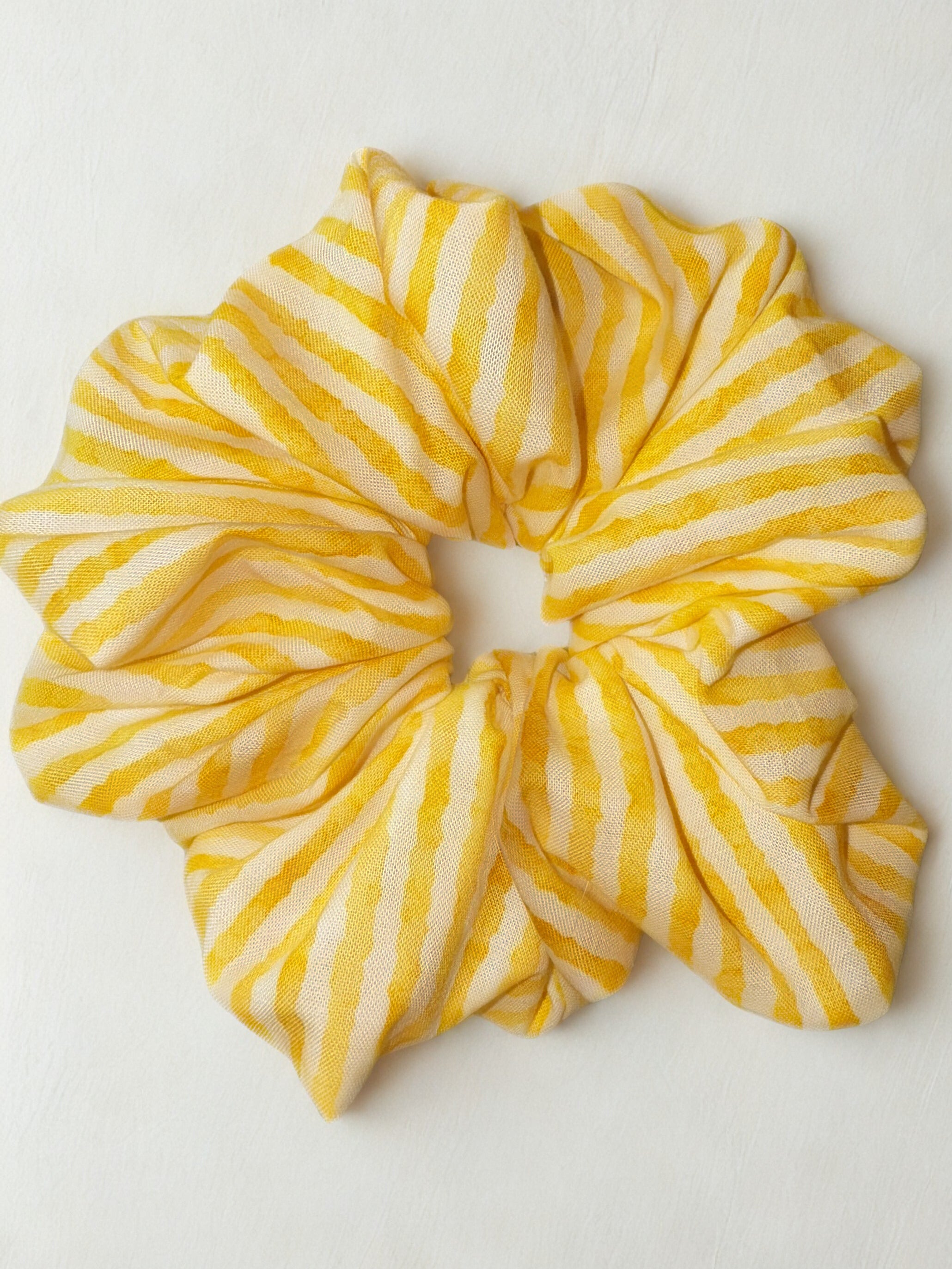 scrunchy♡handmade【1700】 Seaside Goldenrod — XL Jumbo Handmade Scrunchie – BetweenTheReedsCo