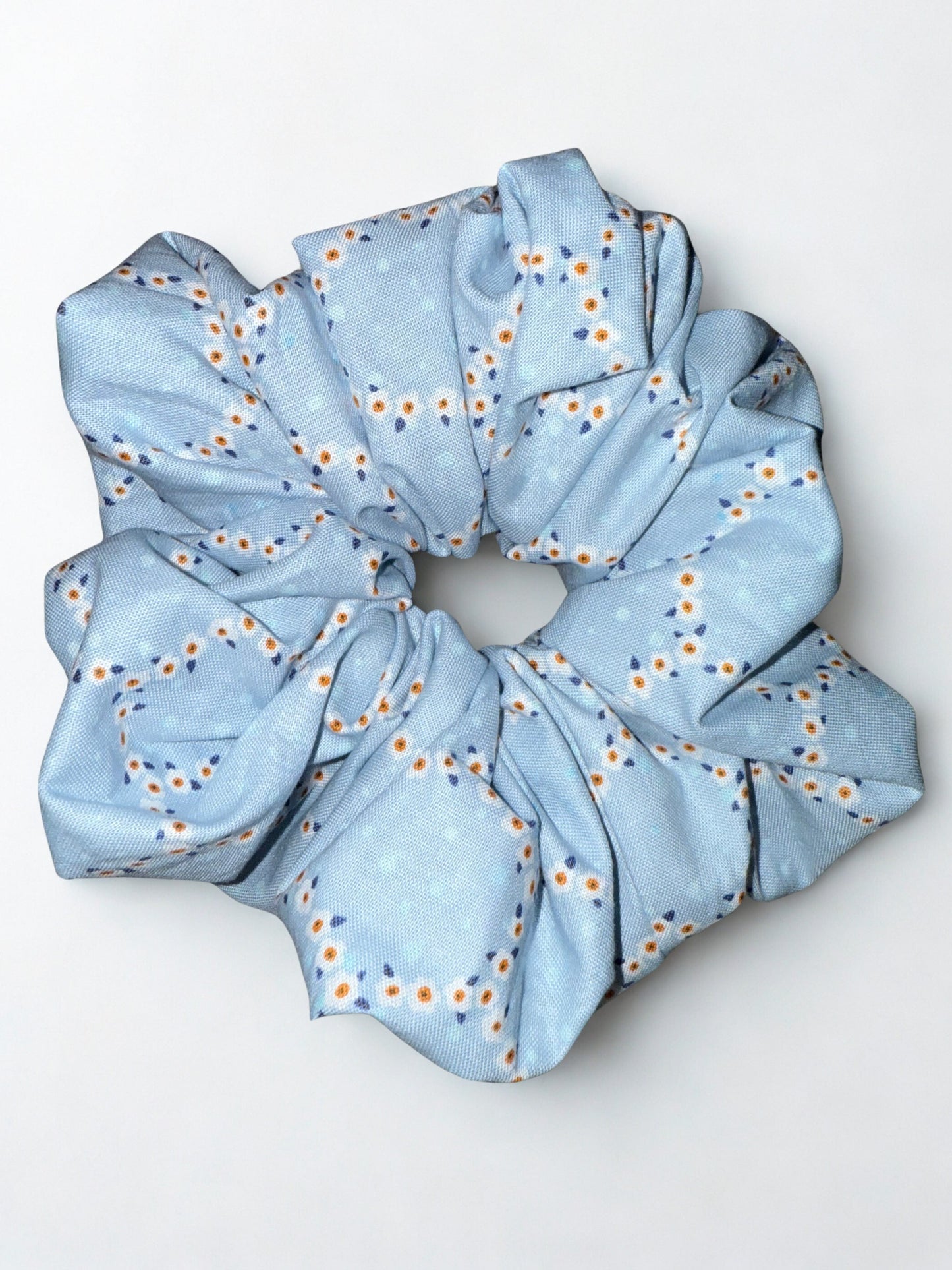 Periwinkle Path — XL Jumbo Handmade Scrunchie