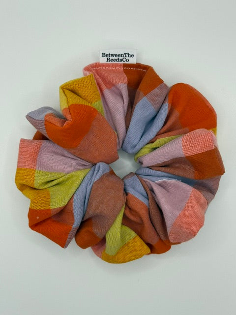 Harvest Plaid — XL Jumbo Handmade Scrunchie