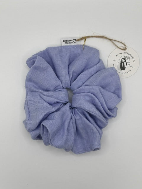 Purple Soft Gauze Scrunchie — XL Jumbo Handmade Scrunchie