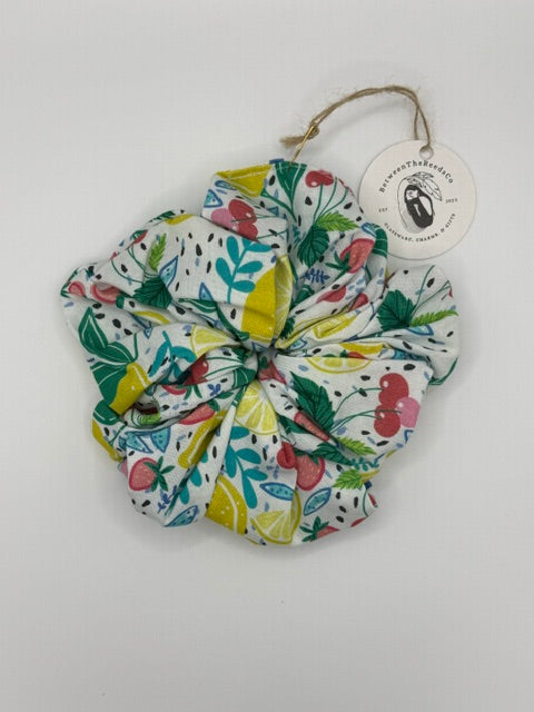Summer Fruits Scrunchie — XL Jumbo Handmade Scrunchie