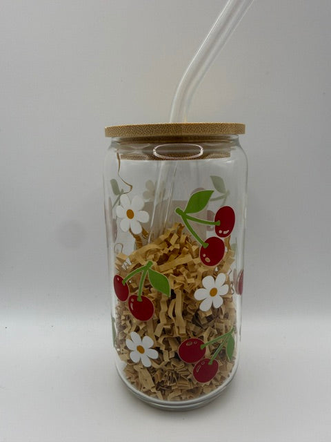 Cherries 16 oz. Glass Can