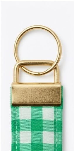 Public Garden Gingham Key Fob