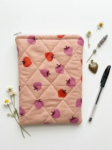 The Tea-Time Truffle Sleeve | Quilted Book & E-Reader Pouch
