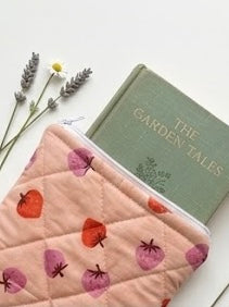 The Tea-Time Truffle Sleeve | Quilted Book & E-Reader Pouch